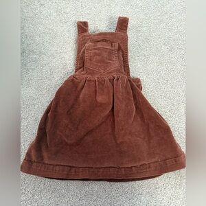 Joe Fresh Kids Brown Corduroy Overall Dress